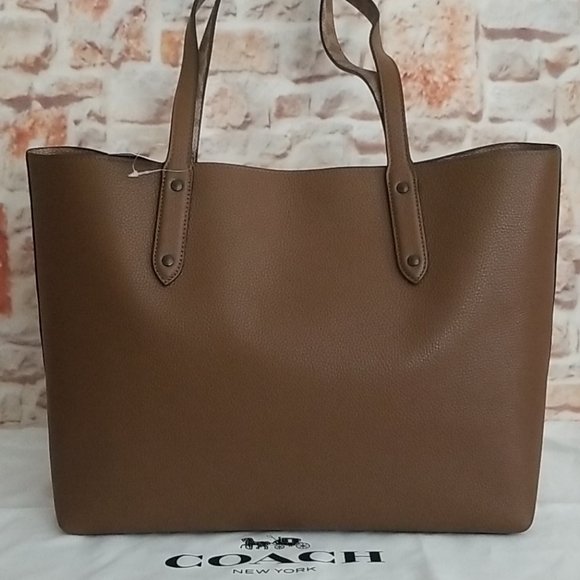 New COACH Central Signature Coated Canvas Tote - Picture 6 of 13